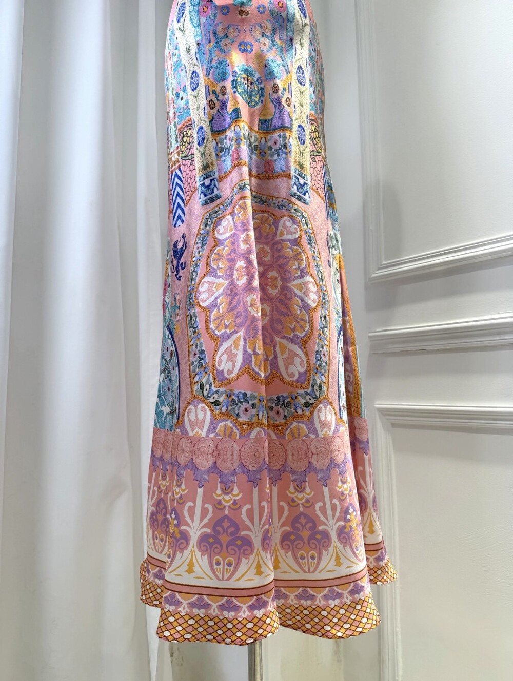 CAMILLA Printed silk-satin maxi dress - Picture 13 of 14
